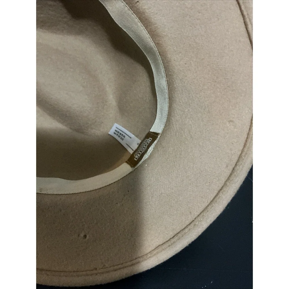 Rosin Headwear Tan Fedora Hat L/XL Boho DAMAGED
